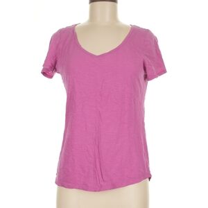 Ann Taylor Loft M Sun Washed Sunwashed Cotton Deep Pink Short Sleeve T Tee Shirt